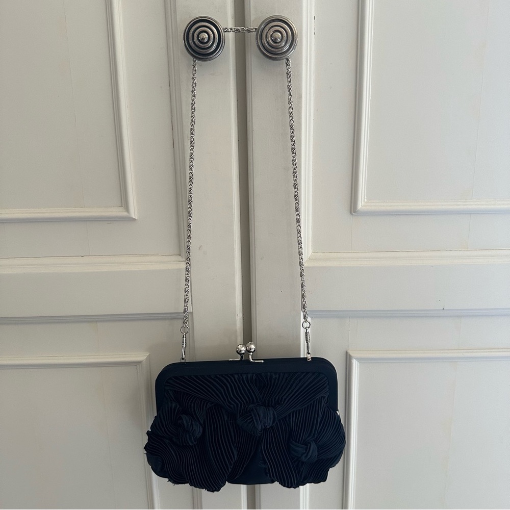Bijoux Terner Navy Blue Shoulder Clutch Bag